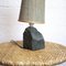 Vintage Blue Slate Table Lamp with Shade, 1970s, Image 5