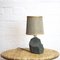 Vintage Blue Slate Table Lamp with Shade, 1970s 3