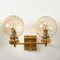 Large Gold-Plated Glass Wall Lights in the Style of Brotto 9