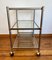 Bicolor Bar Cart with Glass Trays, 1970s 7