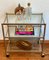 Bicolor Bar Cart with Glass Trays, 1970s 3