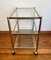 Bicolor Bar Cart with Glass Trays, 1970s 8