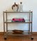 Bicolor Bar Cart with Glass Trays, 1970s 2