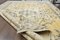 Tappeto vintage fatto a mano in lana gialla, Immagine 10
