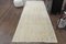 Long Vintage Turkish Handmade Light Colors Wool Rug 1