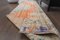 Tapis Vintage Fait Main en Laine Orange Délavé 3