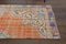 Vintage Turkish Handmade Faded Orange Wool Rug 4