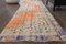 Tapis Vintage Fait Main en Laine Orange Délavé 2