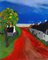 Jean Duquoc, J'aime les Chemins d'Océan, 2021-22, Acrylic on Canvas, Framed, Image 1