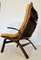Vintage Norwegian Tan Leather Chair by Elsa & Nordahl 3