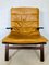 Vintage Norwegian Tan Leather Chair by Elsa & Nordahl 1