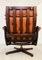 Vintage Scandinavian Reclining Lounge Chair in Cognac Leather 3