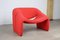 Vintage Red F598 (M Chair) by Pierre Paulin for Artifort Groovy 1