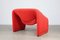 Vintage Red F598 (M Chair) by Pierre Paulin for Artifort Groovy 8