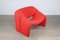 Chaise F598 Rouge Vintage par Pierre Paulin pour Artifort Groovy 5
