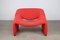 Vintage Red F598 (M Chair) by Pierre Paulin for Artifort Groovy, Image 3