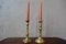 Mid-Century Brass Candleholders, 1940s, Set of 2 2