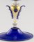 Vaso soplado azul con vidrio dorado de Cortella & Ballarin, Imagen 2