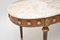 Tavolino da caffè antico con ripiano in marmo, Francia, Immagine 4