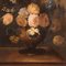 Still Life with Vase of Flowers, 20th-Century, Oil on Canvas, Framed 11