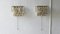 Hollywood Regency Brass and Crystal Glass Wall Lamps from Palwa, Set of 2 4