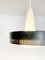 Modernist Pendant Lamp in Opaline Glass & Grey Metal, Denmark, 1950s, Image 7