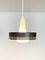 Modernist Pendant Lamp in Opaline Glass & Grey Metal, Denmark, 1950s 5