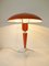 Orangefarbene Dreibein Bijou Tisch- oder Schreibtischlampe von Louis Kalff für Philips, 1950er 9