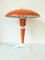 Orangefarbene Dreibein Bijou Tisch- oder Schreibtischlampe von Louis Kalff für Philips, 1950er 3