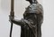 Lampada antica in bronzo con figura femminile, inizio XX secolo, Immagine 21