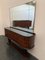 Art Deco Bar Sideboard mit Palisander Spiegel, 1940er, 2er Set 3