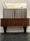 Art Deco Bar Sideboard mit Palisander Spiegel, 1940er, 2er Set 1