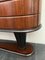 Art Deco Bar Sideboard with Rosewood Mirror, 1940s, Set of 2, Image 7