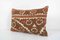 Faded Brown Suzani Embroidery Pillow, Uzbekistan 2