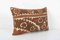 Faded Brown Suzani Embroidery Pillow, Uzbekistan 3