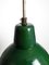 Large Mid-Century Industrial Enameled Metal Factory Lamp, France, Image 18