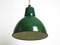 Large Mid-Century Industrial Enameled Metal Factory Lamp, France, Image 3