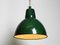 Large Mid-Century Industrial Enameled Metal Factory Lamp, France 13