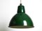 Large Mid-Century Industrial Enameled Metal Factory Lamp, France, Image 1