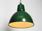 Large Mid-Century Industrial Enameled Metal Factory Lamp, France, Image 2