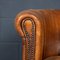 20th Century Dutch Sheepskin Leather Club Chairs, Set of 2 10