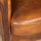 20th Century Dutch Sheepskin Leather Club Chairs, Set of 2 14