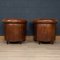 20th Century Dutch Sheepskin Leather Club Chairs, Set of 2, Image 4