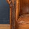 20th Century Dutch Sheepskin Leather Club Chairs, Set of 2 9