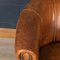 20th Century Dutch Sheepskin Leather Club Chairs, Set of 2 11