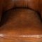 20th Century Dutch Sheepskin Leather Club Chairs, Set of 2 6