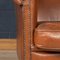 20th Century Dutch Sheepskin Leather Club Chairs, Set of 2 25