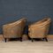 20th Century Dutch Sheepskin Leather Club Chairs, Set of 2, Image 4