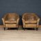 20th Century Dutch Sheepskin Leather Club Chairs, Set of 2, Image 2