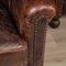 20 Century Oversized Dutch Sheepskin Leather Club Chairs, Set of 2, Image 10